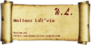 Wellesz Lívia névjegykártya